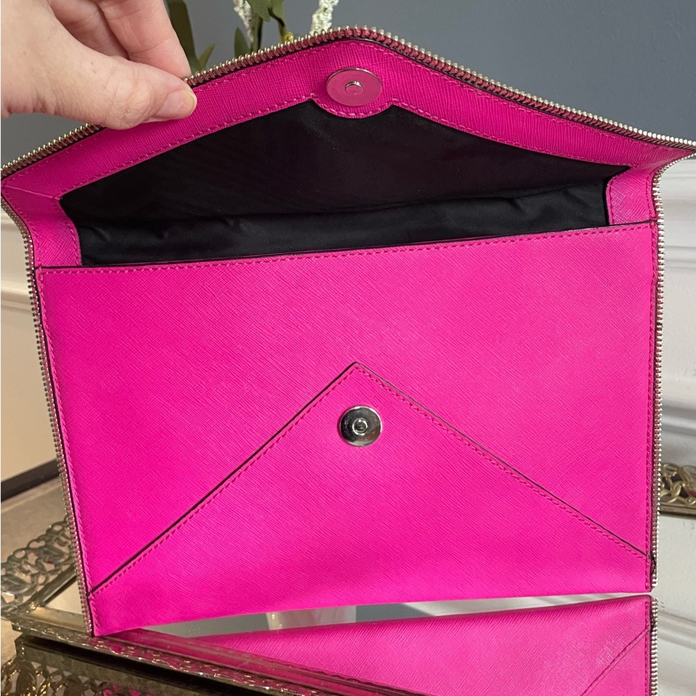 Rebecca Minkoff Fuchsia Envelope Clutch - Picture 5 of 5